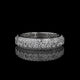 Princess Cut Lab Diamond Band with Pavé Accent Row