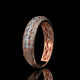 Princess Cut Lab Diamond Band with Pavé Accent Row