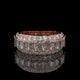 Emerald & Oval Lab Diamond Wide Band with Hidden Pavé Gallery