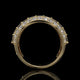 Emerald & Oval Lab Diamond Wide Band with Hidden Pavé Gallery