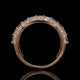 Emerald & Oval Lab Diamond Wide Band with Hidden Pavé Gallery