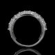 Emerald & Oval Lab Diamond Wide Band with Hidden Pavé Gallery