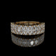 Marquise Cut Lab Diamond Band with Pavé Accents