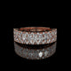 Marquise Cut Lab Diamond Band with Pavé Accents