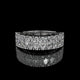Marquise Cut Lab Diamond Band with Pavé Accents