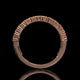 Marquise Cut Lab Diamond Band with Pavé Accents