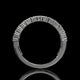 Marquise Cut Lab Diamond Band with Pavé Accents