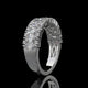 Marquise Cut Lab Diamond Band with Pavé Accents