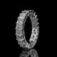 Emerald Cut Lab Diamond Eternity Band