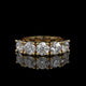 5 Stone Round Lab Diamond Band – Classic Gold Design
