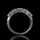 5 Stone Round Lab Diamond Band – Classic Gold Design