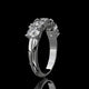 5 Stone Round Lab Diamond Band – Classic Gold Design