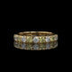 Alternating Yellow & White Round Lab Diamond Band