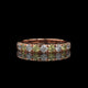 Alternating Yellow & White Round Lab Diamond Band
