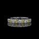 Alternating Yellow & White Round Lab Diamond Band