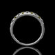 Alternating Yellow & White Round Lab Diamond Band