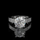 Round Lab Diamond Engagement Ring – Hidden Halo Cathedral Setting