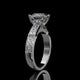 Round Lab Diamond Engagement Ring – Hidden Halo Cathedral Setting