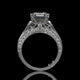 Baguette Lab Diamond Engagement Ring – Hidden Halo Cathedral Setting