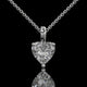 Heart Cut Lab Diamond Pendant Necklace