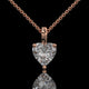 Heart Cut Lab Diamond Pendant Necklace