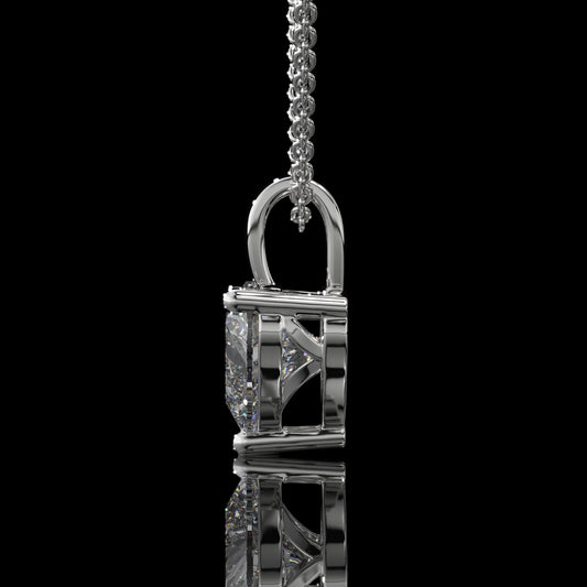 Heart Cut Lab Diamond Pendant Necklace