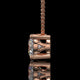 Round Cut Lab Diamond Solitaire Pendant Necklace in Yellow Gold