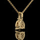 Pear Cut Lab Diamond Solitaire Pendant Necklace