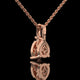 Pear Cut Lab Diamond Solitaire Pendant Necklace