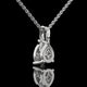 Pear Cut Lab Diamond Solitaire Pendant Necklace