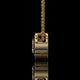 Round Cut Bezel Set Lab Diamond Pendant Necklace
