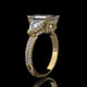 Emerald Cut Three Stone Lab Diamond Engagement Ring