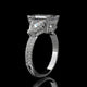 Emerald Cut Three Stone Lab Diamond Engagement Ring