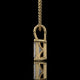 Emerald Cut Lab Diamond Solitaire Pendant Necklace