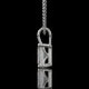 Emerald Cut Lab Diamond Solitaire Pendant Necklace
