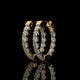 Inside-Out Round Lab Diamond Hoop Earrings