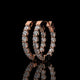 Inside-Out Round Lab Diamond Hoop Earrings