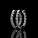 Inside-Out Round Lab Diamond Hoop Earrings