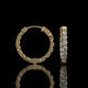 Inside-Out Round Lab Diamond Hoop Earrings