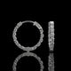Inside-Out Round Lab Diamond Hoop Earrings