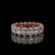 Oval Cut Lab Diamond Eternity Band in 14K Yellow Gold