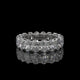 Oval Cut Lab Diamond Eternity Band in 14K Yellow Gold