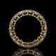Oval Cut Lab Diamond Eternity Band in 14K Yellow Gold