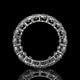 Oval Cut Lab Diamond Eternity Band in 14K Yellow Gold