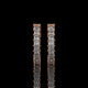 Inside-Out Princess Cut Lab Diamond Hoop Earrings