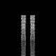 Inside-Out Princess Cut Lab Diamond Hoop Earrings