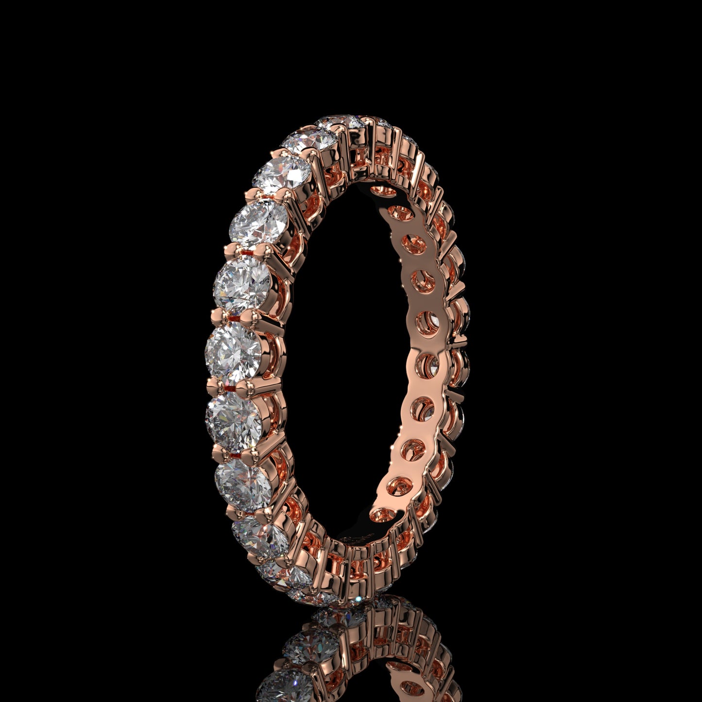 Round Brilliant Lab Diamond Eternity Band
