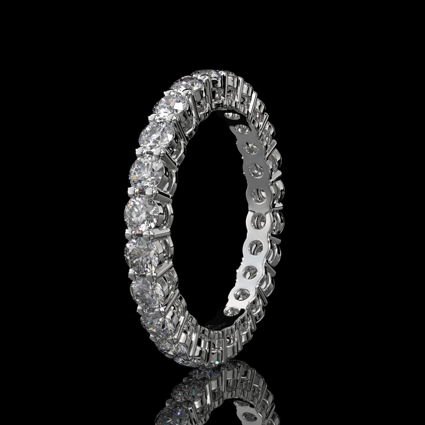 Round Brilliant Lab Diamond Eternity Band