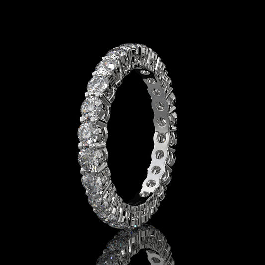 Round Brilliant Lab Diamond Eternity Band