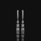 Graduated Princess Cut Lab Diamond Drop Earrings